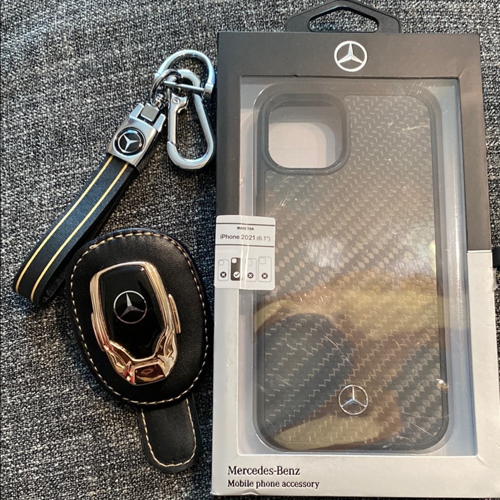 Mercedes-Benz iPhone Case and Keychain Set